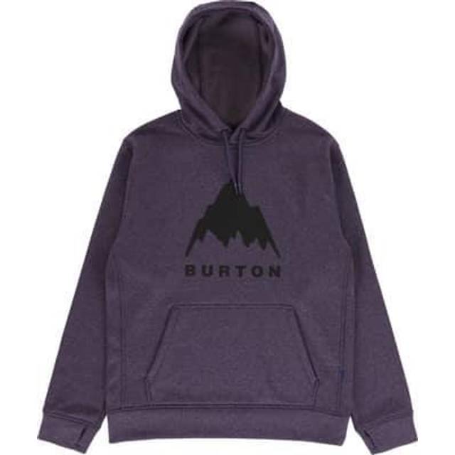 Burton Oak Pullover Ski/Snowboard Hoodie, S True Black - Black/Grey