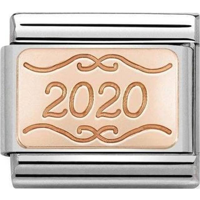 Nomination Classic Rose Gold and Facetted White Sparkly &amp; Stones C