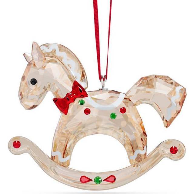 Swarovski Holiday Cheers Gingerbread Rocking Horse Ornament