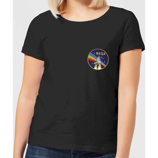 NASA Vintage Rainbow Shuttle Women's T-Shirt - Black - L