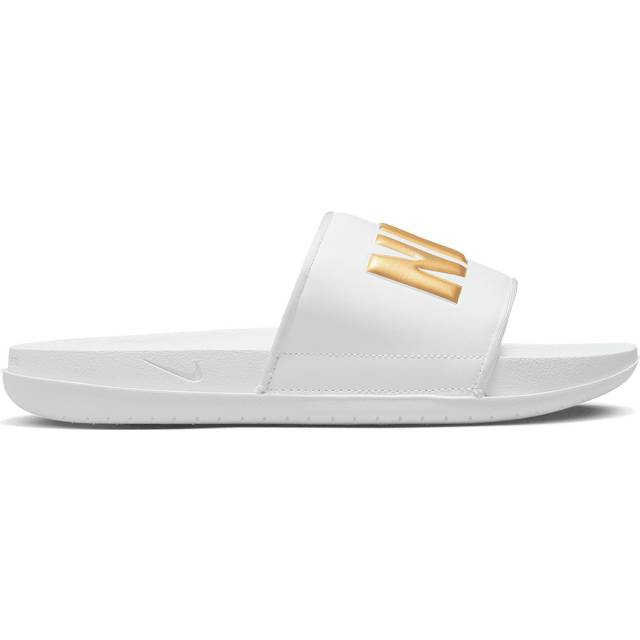 (WMNS) Nike Offcourt Slide 'White Metallic Gold' - white - 10