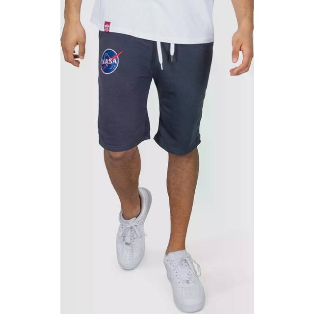 Alpha Industries NASA Short Bermuda för män, Vit, 31