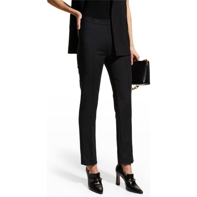 Franca Mid-Rise Cropped Pants - NAVY - 12