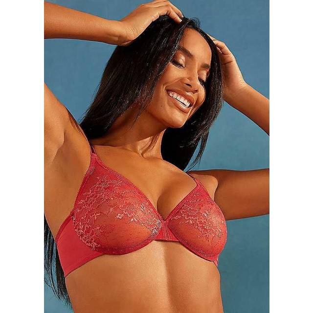Gossard dam glansighet spets vardags-bh, Hallon rodna, 70A