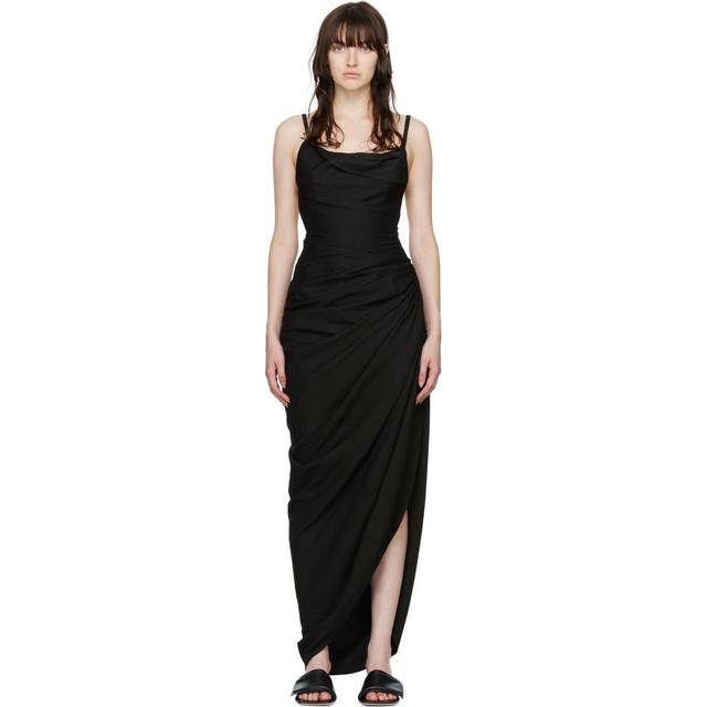 JACQUEMUS Black Les Classiques 'La robe Saudade longue' Maxi Dress - 990 Black - FR 46
