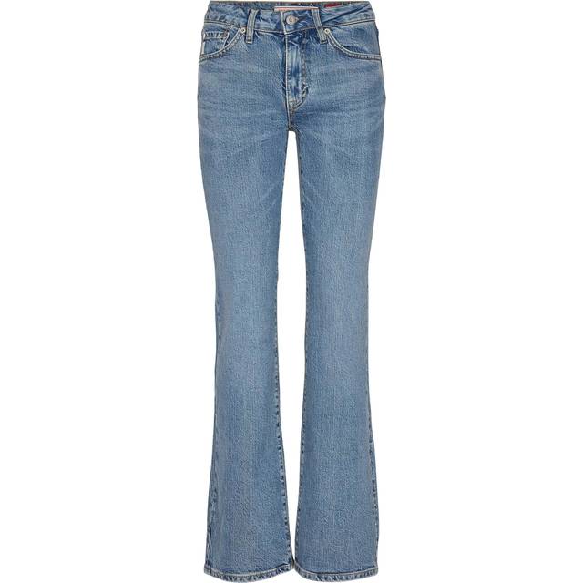 Women's mid-rise flared slim jeans Superdry - Bleu