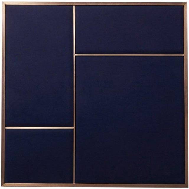 PLEASE WAIT to be SEATED - Nouveau Pin Medium Brass/Navy Blue
