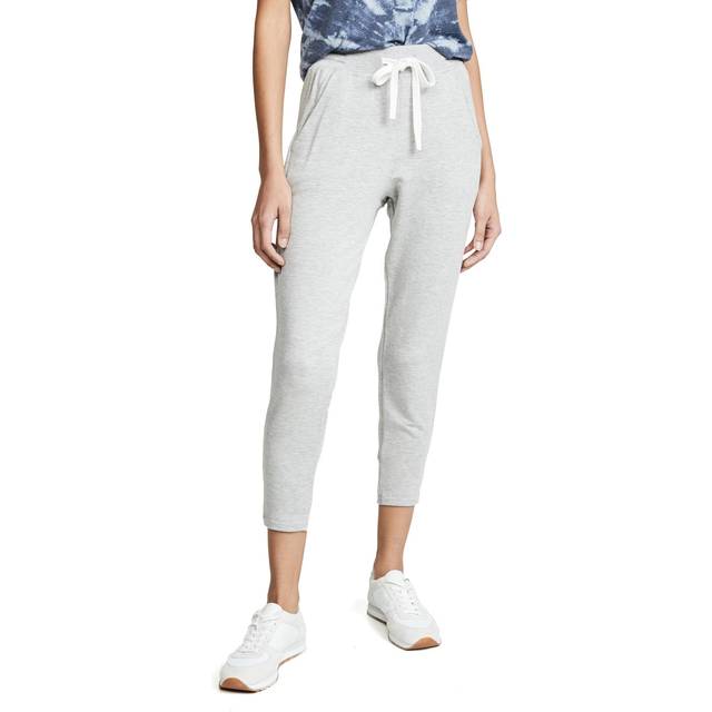 Reena Fleece 7/8 Sweatpants - BLACK/OFFW - Medium