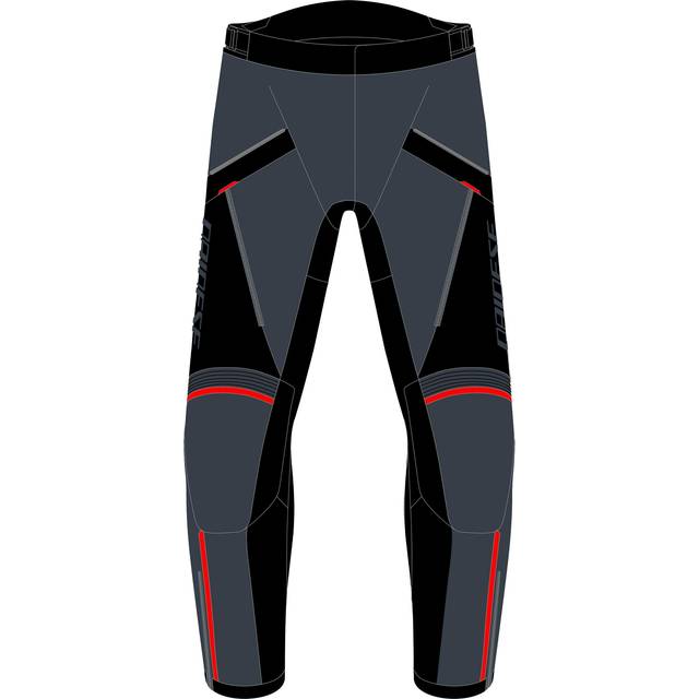 Dainese Tempest 3 D-Dry Motorcycle Textile Pants, black-grey, Size 56 for Men