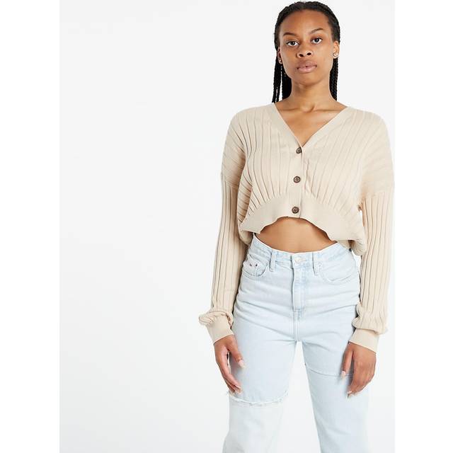 Tommy jeans kvinnors Tjw Crop Essentiella ribbor cardigan tröja