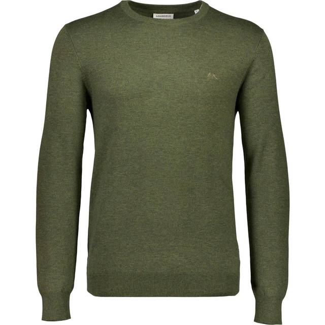 LINDBERGH Ecovero L/S O-Neck Knit |Khaki green |M