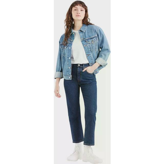 LEVI'S® 501 Crop Salsa Stonewash |Blå |25 x 28