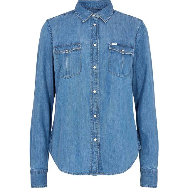Lee Regular Western Dam Jeansskjortor Stl. M - Från Magasin - Blå (M)
