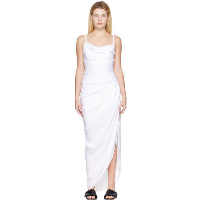 JACQUEMUS White Les Classiques 'La robe Saudade longue' Maxi Dress - 100 White - FR 46
