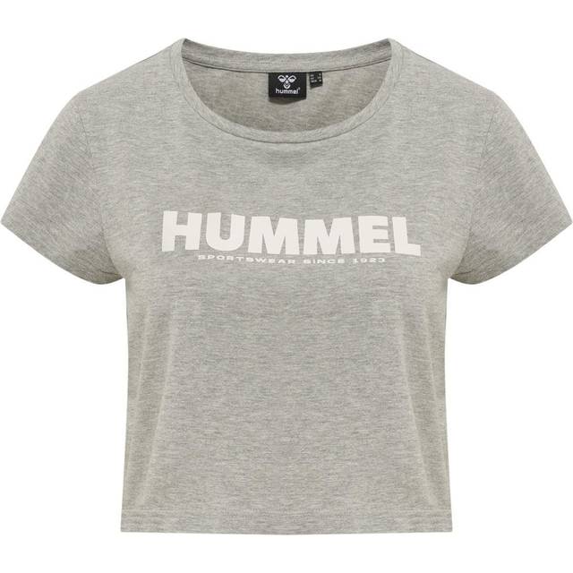 Women's crop T-shirt Hummel Legacy - Bleu