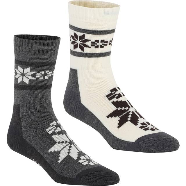 Kari Traa W's Rusa Sock 2-Pack Dus Grey (36-38)