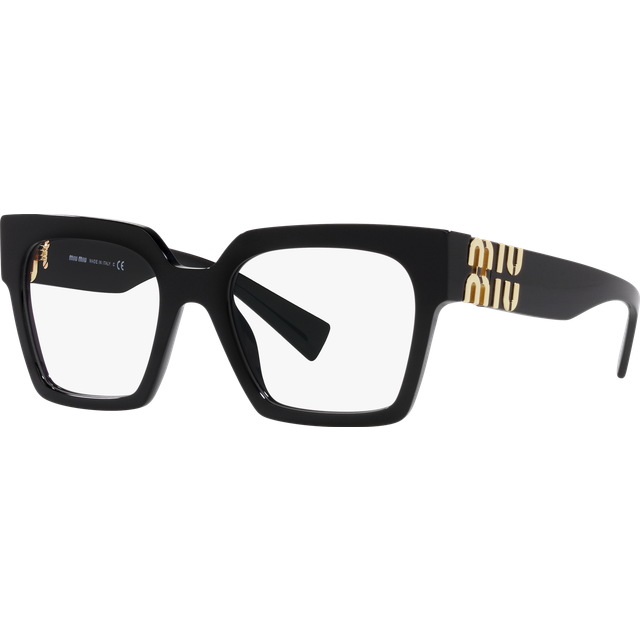 【MIU MIU】MU04UV ビスタグラス ブラック Miu Miu MU 04UV Eyeglasses | LensCrafters