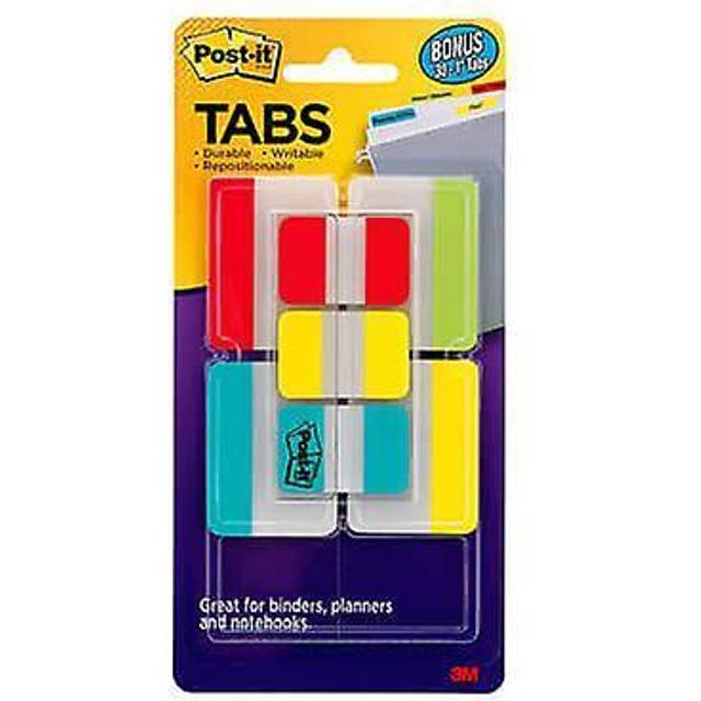 Post-it Durable Index Tabs 50mm (Solid Colour)