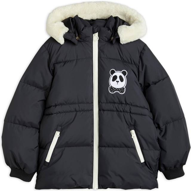 Mini Rodini Kids Black Panda Puffer Jacket - 99 Black - cm 104-110