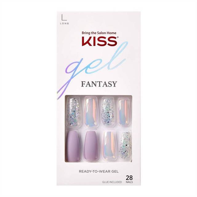Kiss False Nails Gel Fantasy Nails - Rainbow Rings