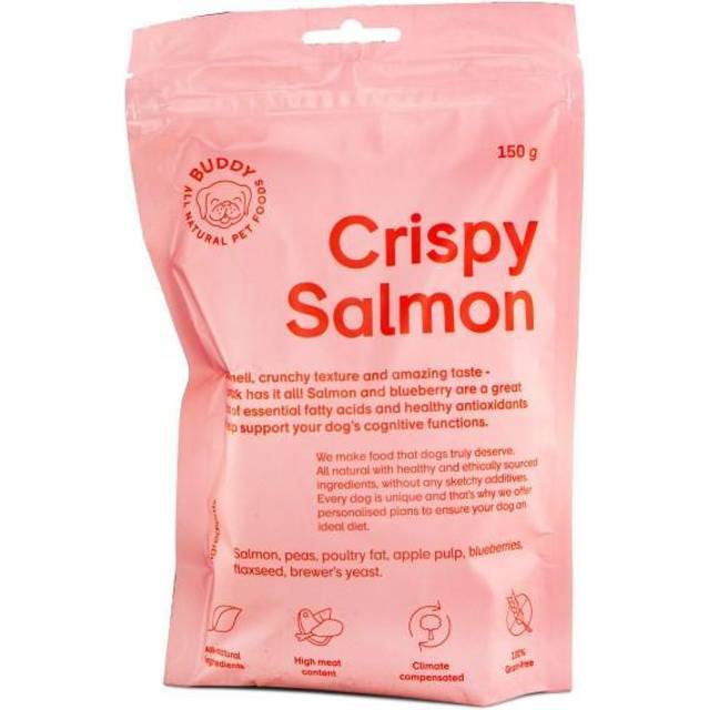 Buddy Crispy Salmon Hundgodis med Lax och Blåbär 150g