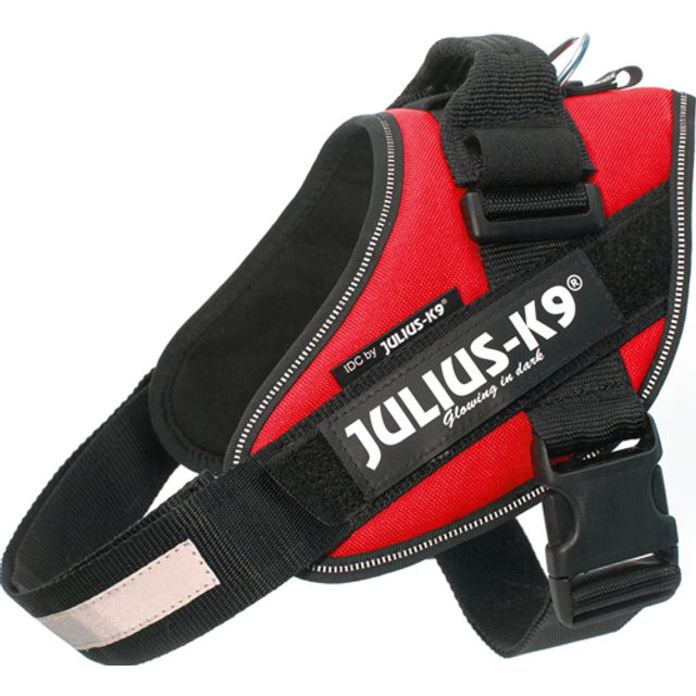 JULIUS-K9 IDC®-Powersele röd - Stl. 2XL: bröstomfång 82 - 115 cm - Röd
