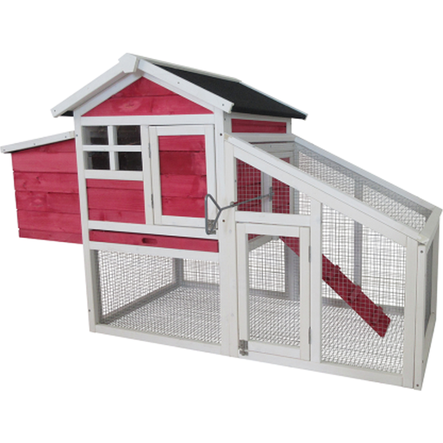 Willab Hönshus Agda Röd, Nät I Botten - Hönshus bygga själv - Magasinet Bygg