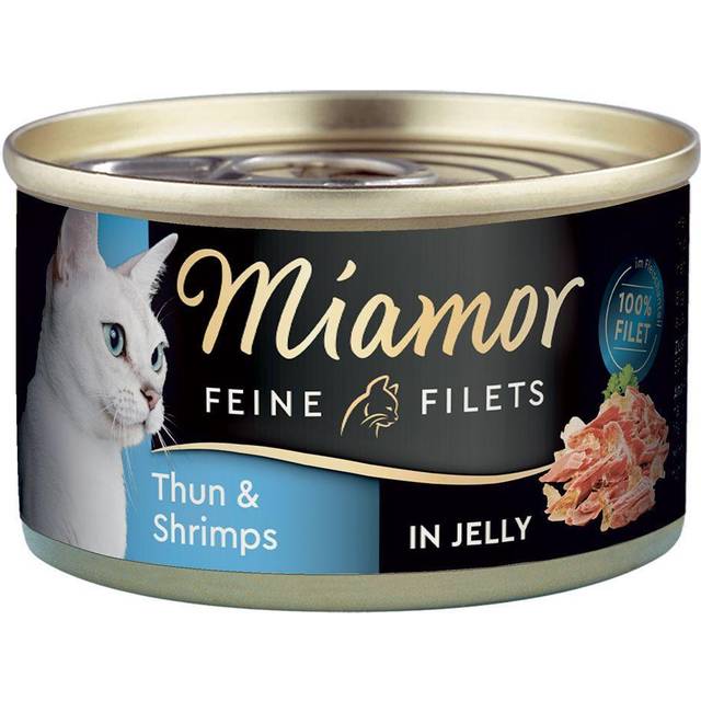 Miamor Fine Filets 1 x 100 g - Ljus tonfisk & räkor i gelé