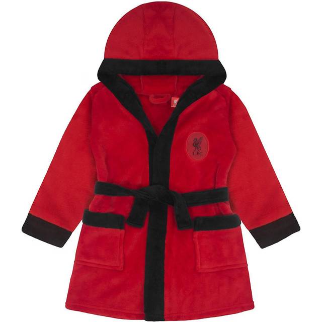 (18-24 Months) Liverpool FC Baby Dressing Gown Toddler Robe Hooded Fleece OFFICIAL Gift
