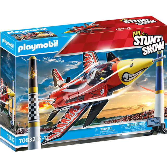 Air Stunt Show 70832 Eagle Jet, Toy Plane with Wind-Up Motor, Aeroplane Toy for 5+ Year Olds