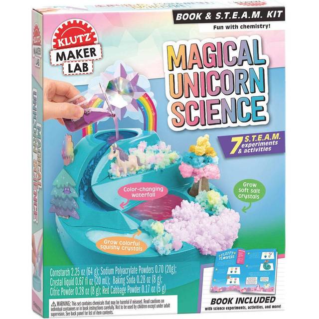Klutz Maker Lab Magical Unicorn Science - Arts & Crafts for Ages 7 to 9 - Fat Brain Toys