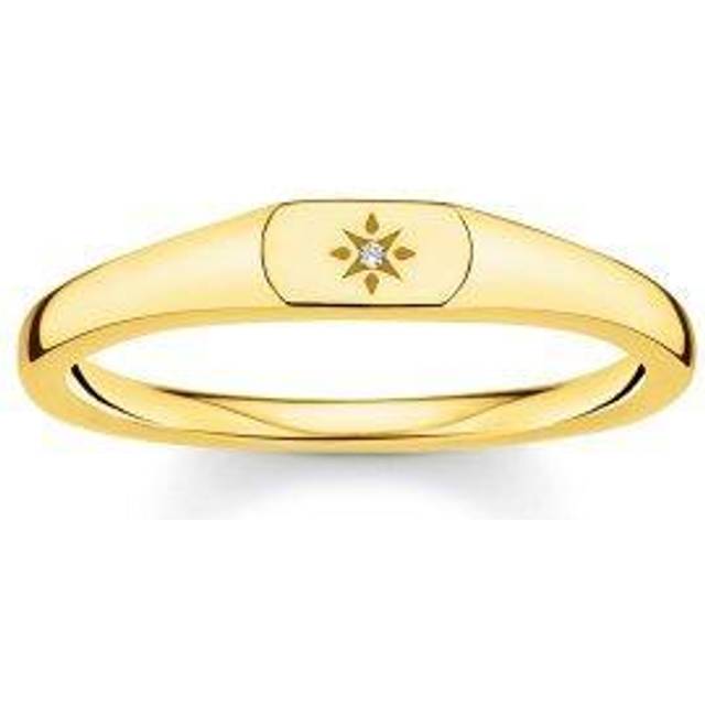THOMAS SABO Silver Cubic Zirconia Pavé Star Ring TR2317-051-14-48