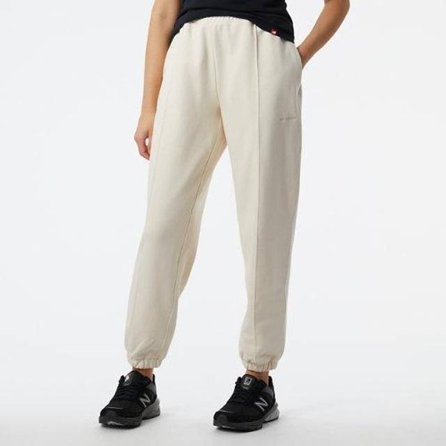 New Balance, Byxor, Dam, M, Bomull, Sweatpants - beige (M)
