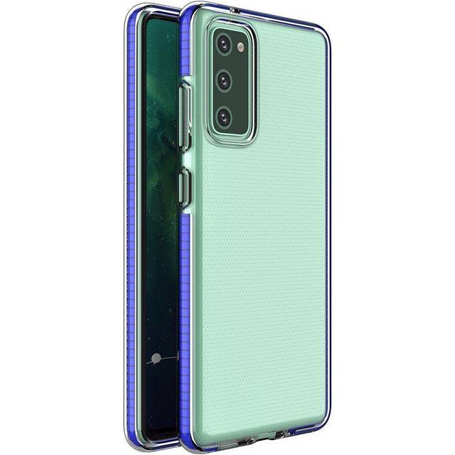 Spring Case Cover Gel Case With Colorful Frame For Xiaomi Mi 10T Pro / Mi 10T Dark Blue