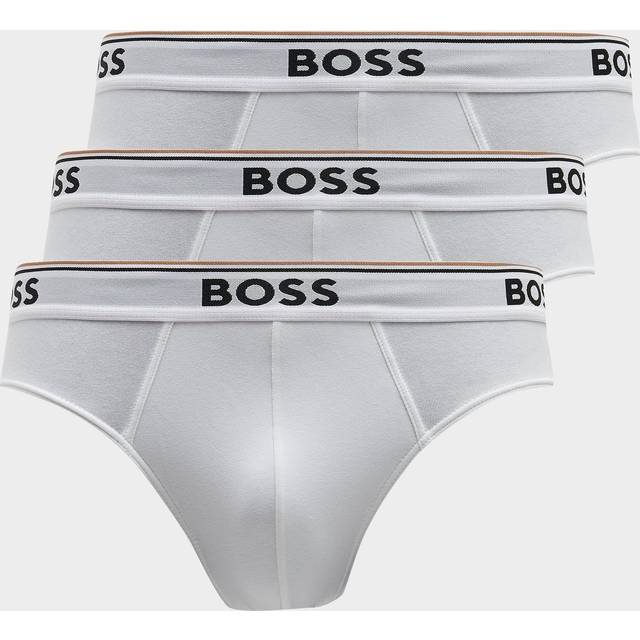 BOSS Stretch Power Briefs, Pack of 3, Open Grey