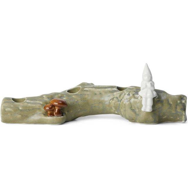 Kähler - Christmas Tales Advenstljusstake 10 cm Grön/Vit
