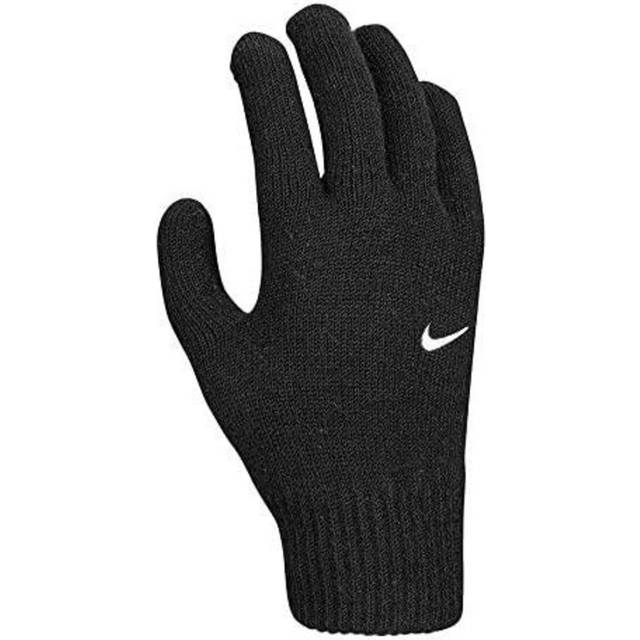 Nike Unisex – vuxna YA Swoosh Knit 2.0 handskar, svart, S/M