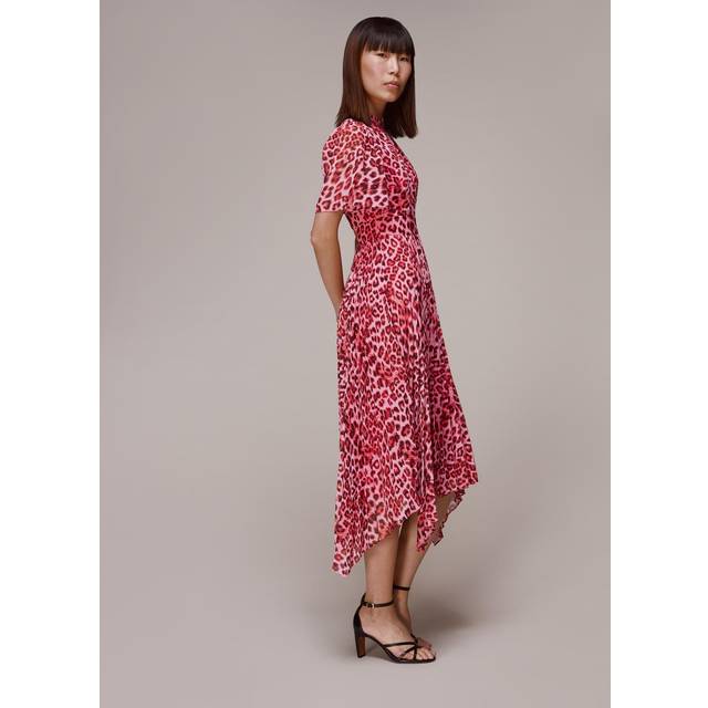 Blue Animal Print Midi Dress - Multi (8)