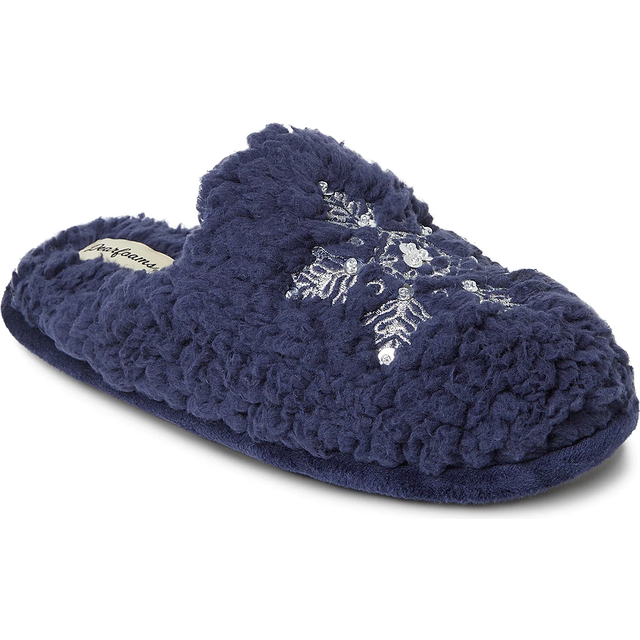 Dearfoams Dam Shay presentabel semestertema nyhet Scuff toffel, Ren - Large