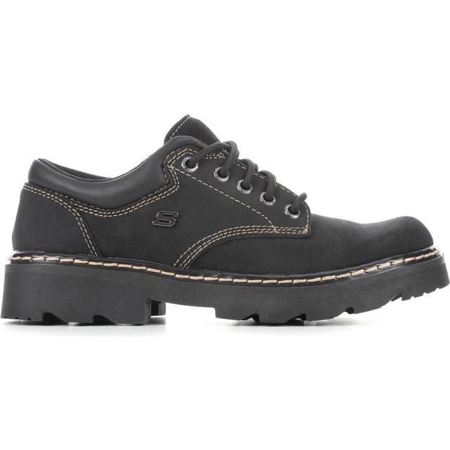 Skechers womens Parties - Mate Shoes Oxford  Chocolate Scuff Resistant Leather  9.5 US