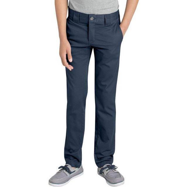 Dickies Big Boys' Skinny Straight Pant  Charcoal  14