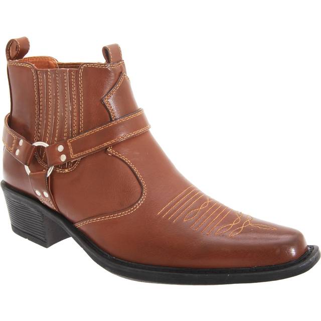Us Brass Eastwood Western Boots Men's | Slip On Shoes  | Tan  | UK Size 10