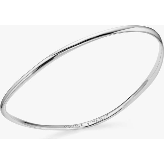Monica Vinader Womens Sterling Silver Nura Reef Sterling-silver Bangle M - STERLING SILVER
