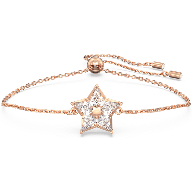 Swarovski women bracelet metal rose gold star crystals stella 5645460