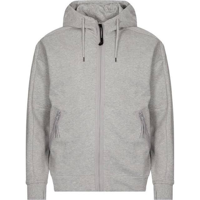 CP COMPANY Men's Goggle Full-Zip Hoodie - White