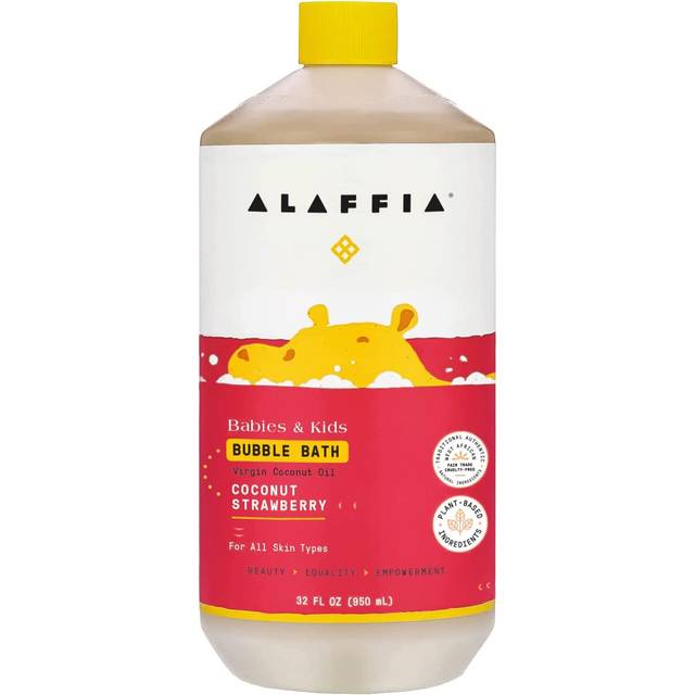 Alaffia Kids Bubble Bath Coconut Strawberry 32 fl oz