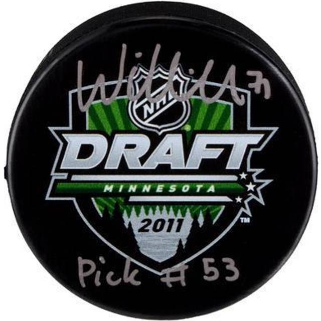 William Karlsson Vegas Golden Knights Autographed 2011 NHL Draft Hockey Puck with "Pick #53" Inscription