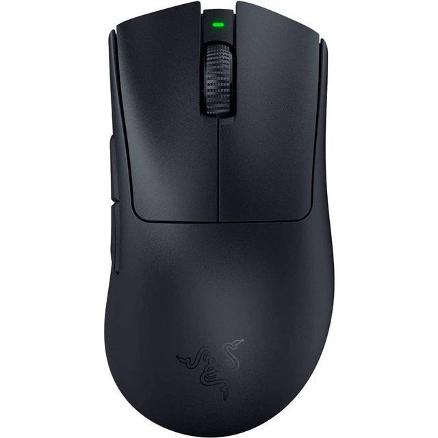 Razer DeathAdder V3 Pro - Lätt trådlös ergonomisk sportmus (63 g lättviktsdesign, Focus Pro 30K optisk sensor, musbrytare Gen-3, HyperSpeed trådlös) Svart