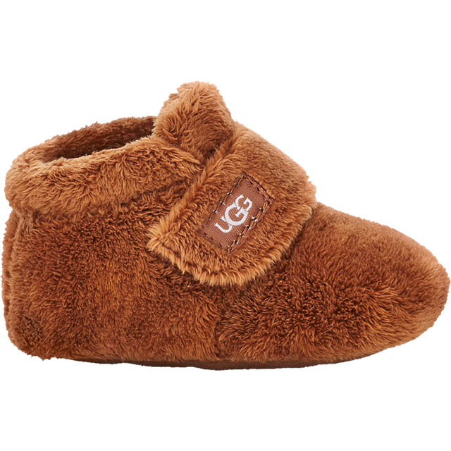 UGG® Bixbee Bootie for Kids in Brown, Size 2, Fleece - Chestnut