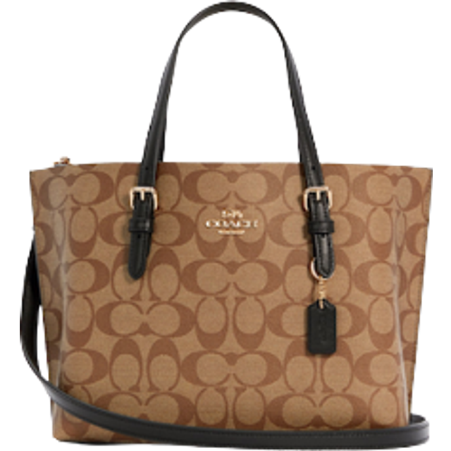 Coach Womens Signature Mollie Tote 25 Bag - Beige - One Size